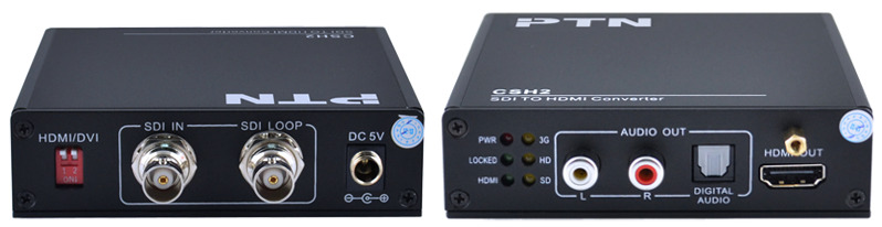 CHS2  :::  เครื่องแปลงสัญญาณ SDI เป็น HDMI  พร้อมถอดสัญญาณเสียงเป็นอนาล็อกและ optical