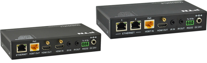 TPHD403P :: เครื่องส่งและรับสัญญาณ HDMI, IR, RS232 และ Ethernet ผ่านสาย CAT5e, CAT6 ไกล 90 เมตร พร้อมส่งไฟเลี้ยงไปเครื่องรับ ด้วยเทคโนโลยี่ HDBaseT