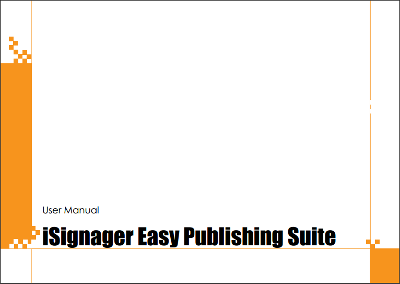 คู่มือการใช้งาน(ภาษาอังกฤษ) iSignager software (PDF)