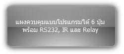 WP6P-EU :: แผงควบคุมแบบโปรแกรมได้ 6 ปุ่ม พร้อม RS232, IR และ Relay